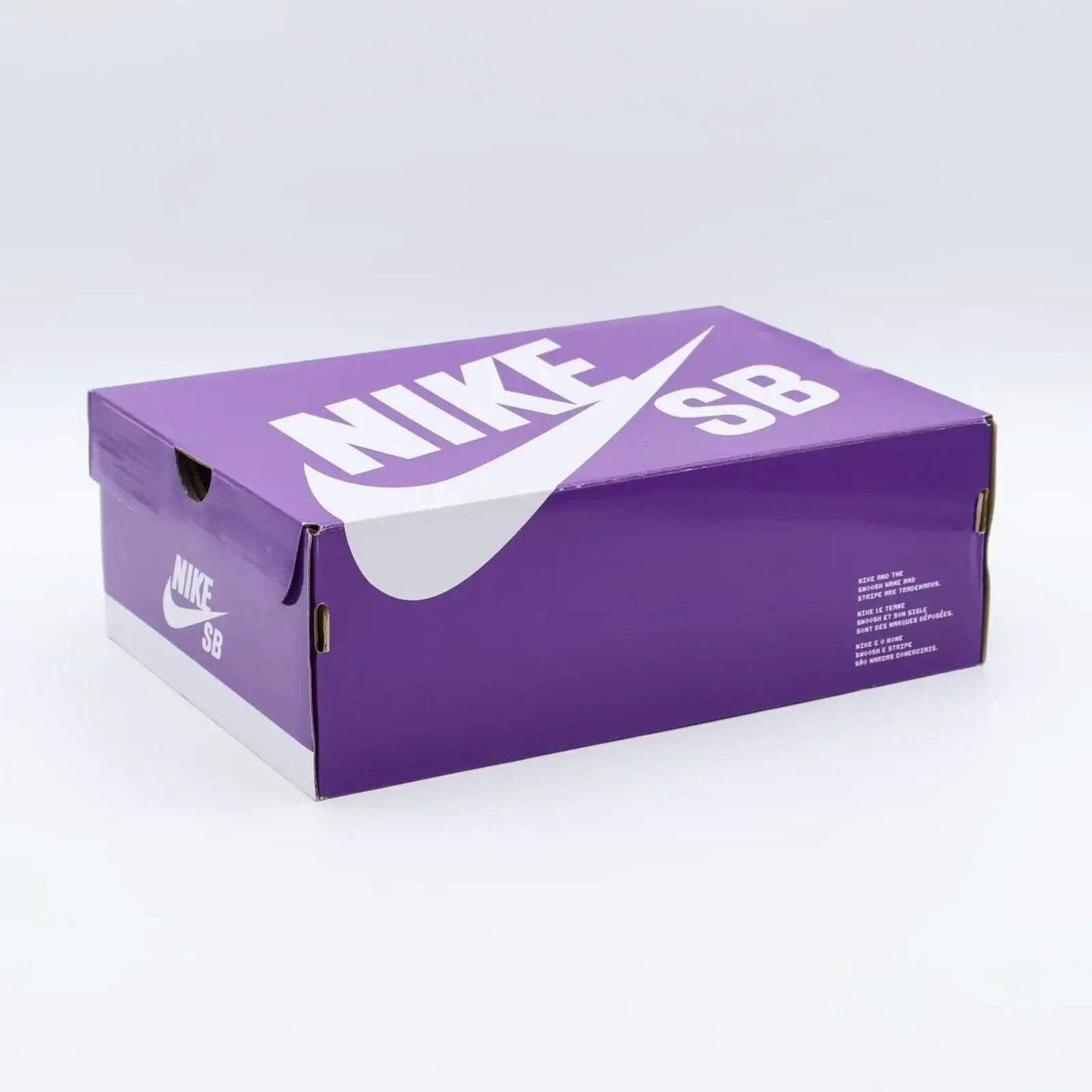 Tênis Preto Nike Dunk Low Black Gum Caixa Roxa do Produto