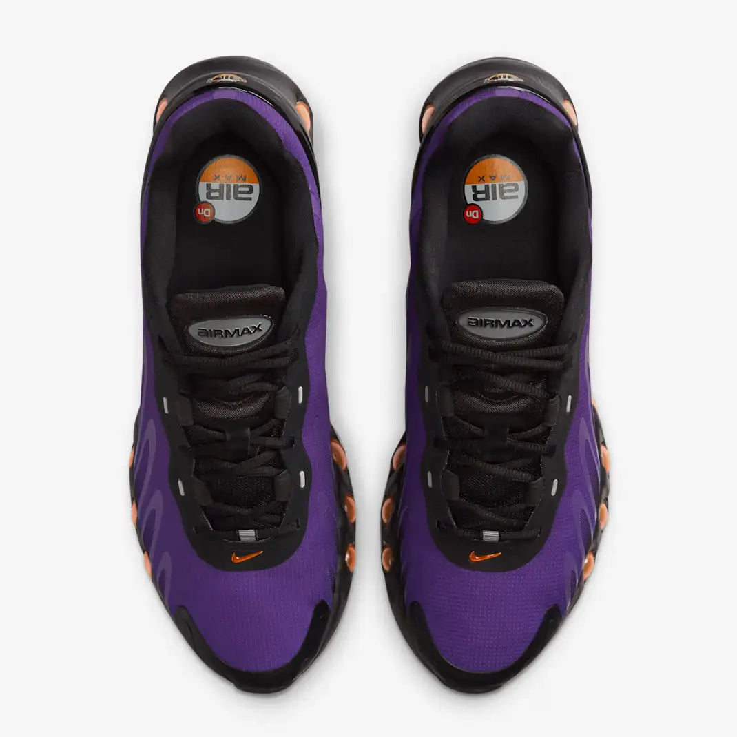 Tênis Roxo com Preto Nike Air Max Dn8 Fierce Purple Par Visto Por Cima