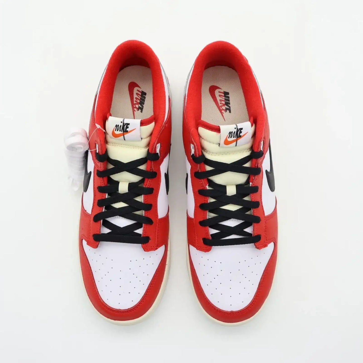 Tênis Vermelho Nike Dunk Low Chicago Split Hombre Visto Por Cima