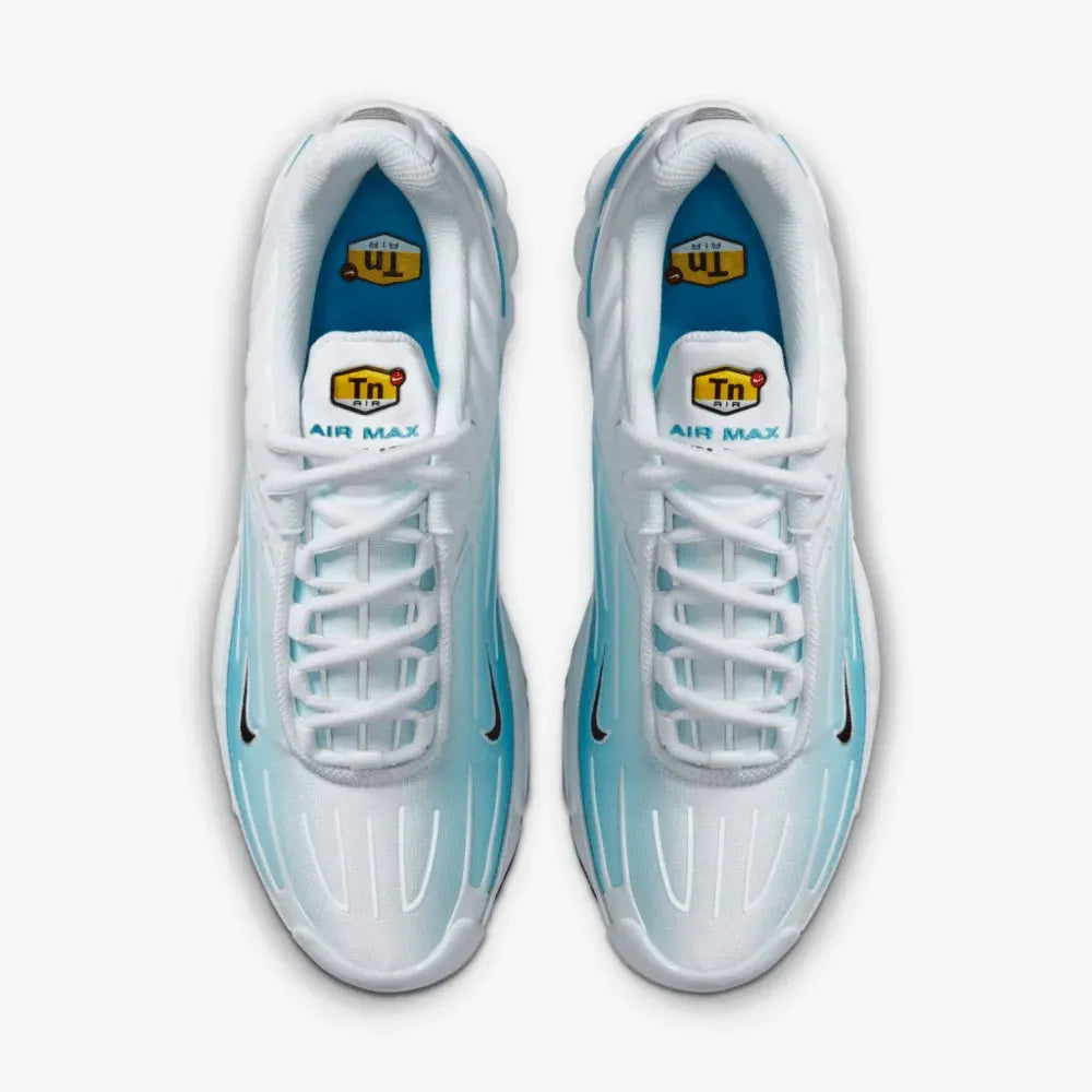 Air Max Plus 3 Laser Blue Par Visto por Cima