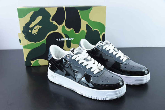 A Bathing Ape Bape Sta Low Black Grey