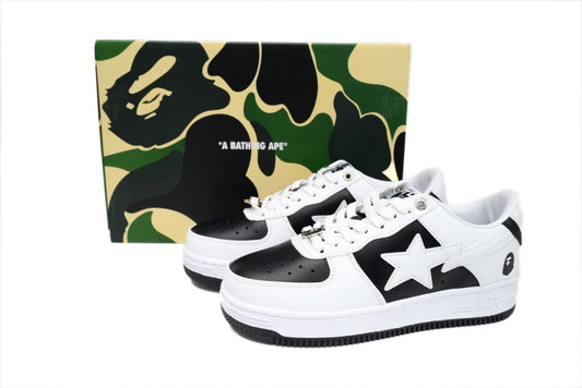 A Bathing Ape Bape Sta Low Black And White