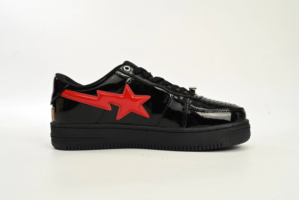 A Bathing Ape Bape Sta Low Black Shark