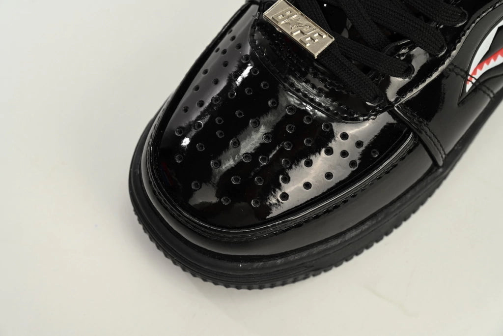 A Bathing Ape Bape Sta Low Black Shark