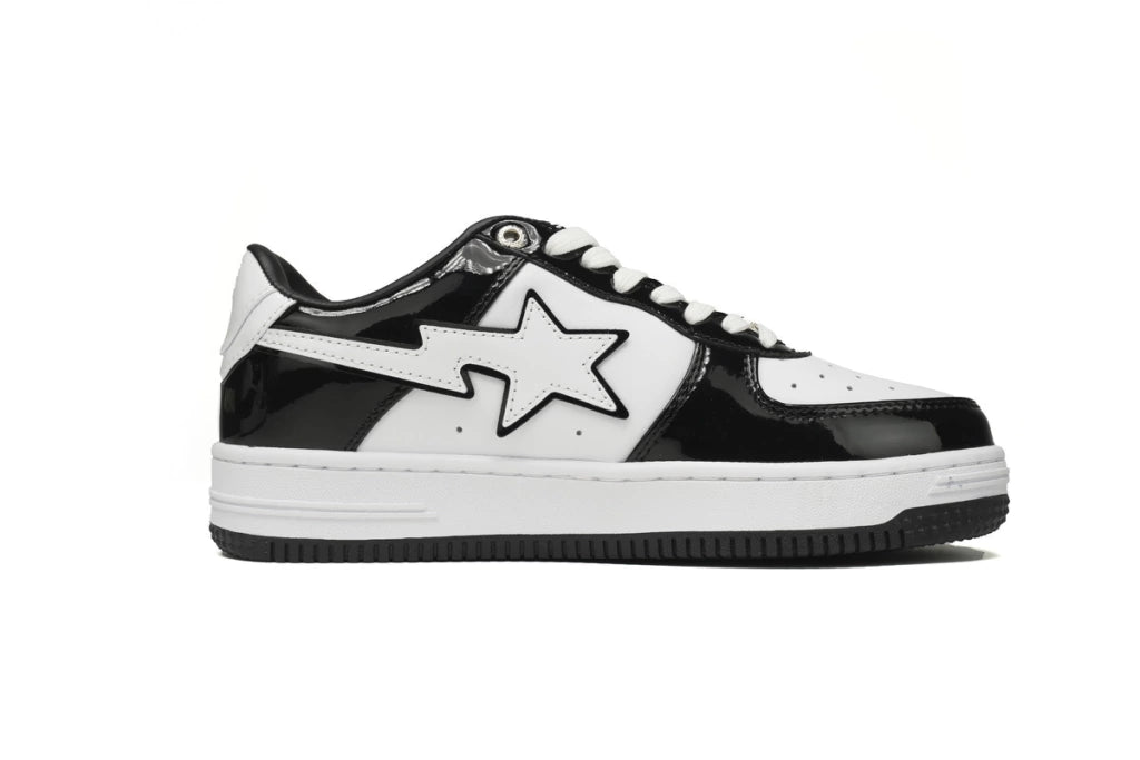 A Bathing Ape Bape Sta Low Black White