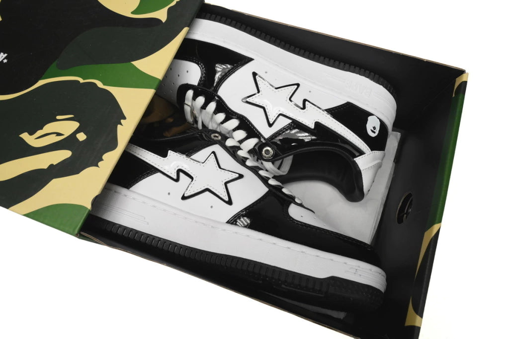 A Bathing Ape Bape Sta Low Black White