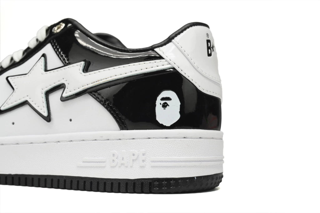 A Bathing Ape Bape Sta Low Black White