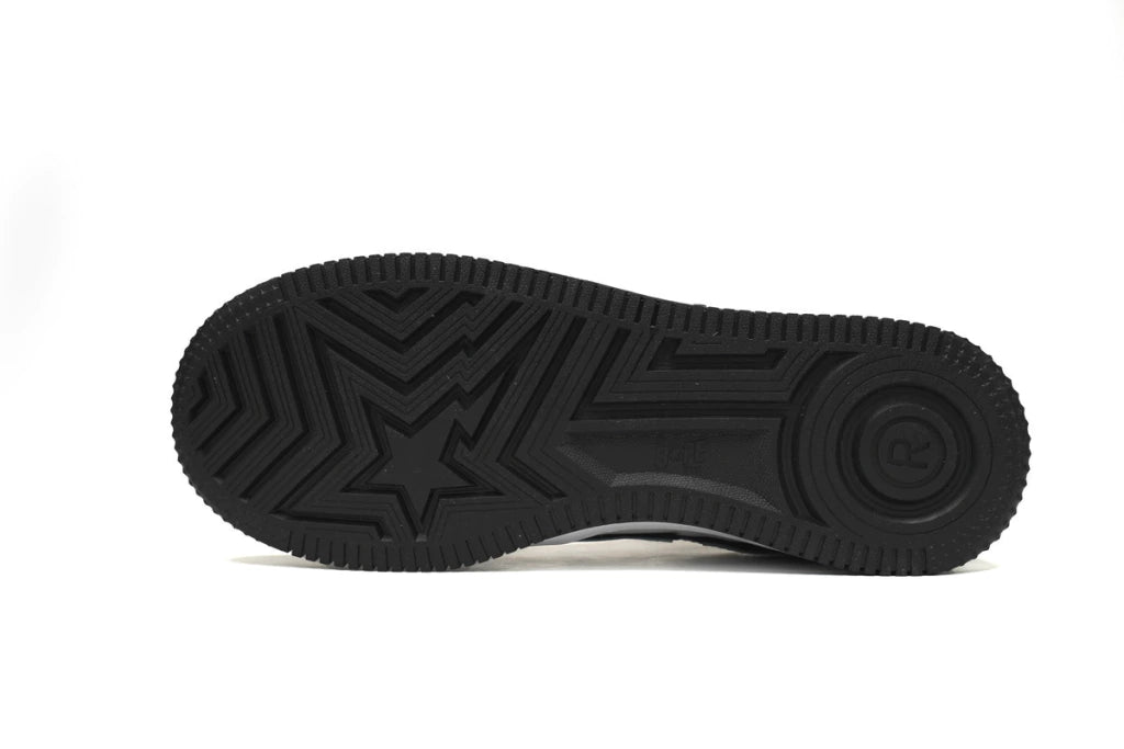 A Bathing Ape Bape Sta Low Black White