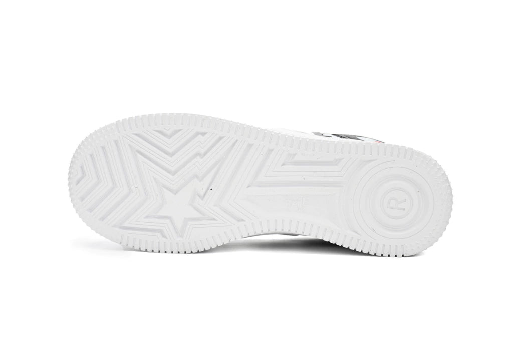 A Bathing Ape Bape Sta Low Black and White Shark