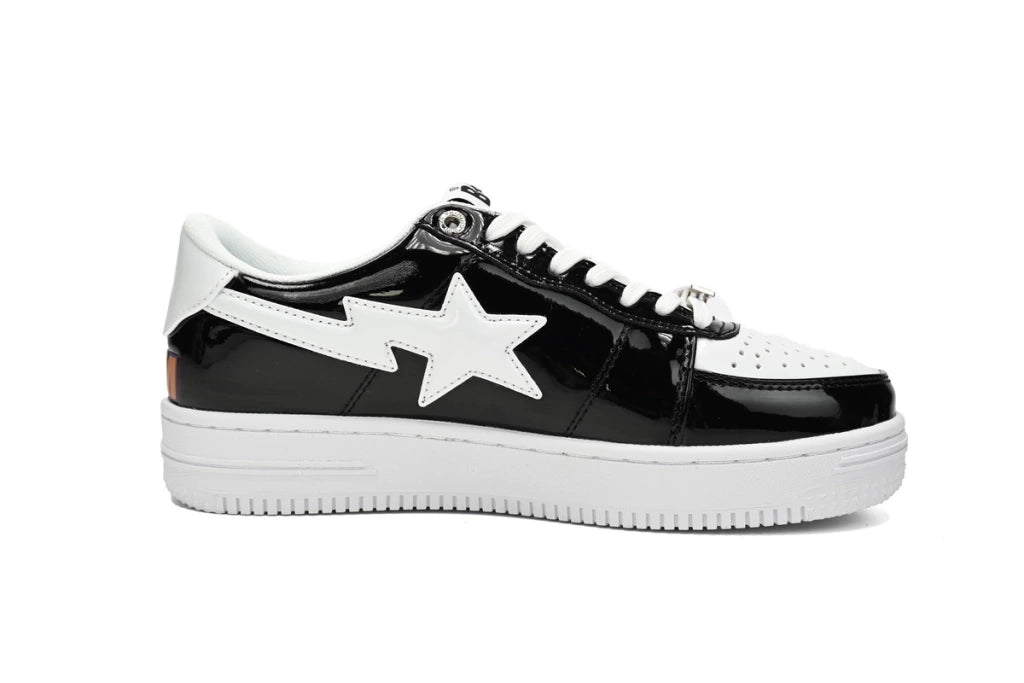 A Bathing Ape Bape Sta Low Black and White Shark