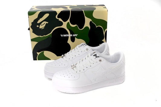 A Bathing Ape Bape Sta Low White