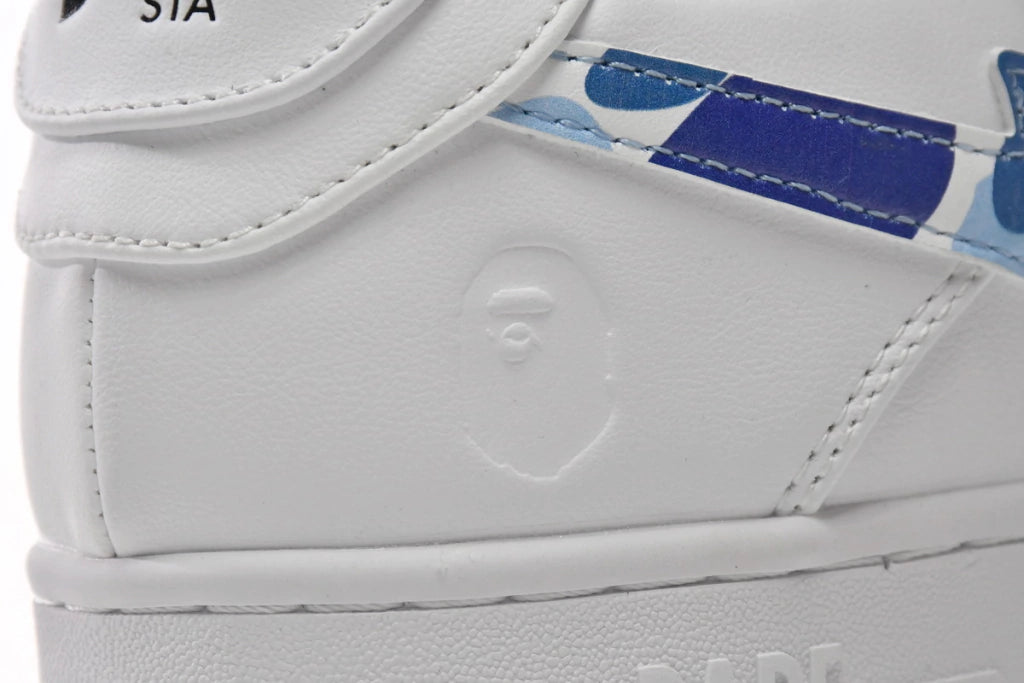 A Bathing Ape Bape Sta Low White Blue Camouflage