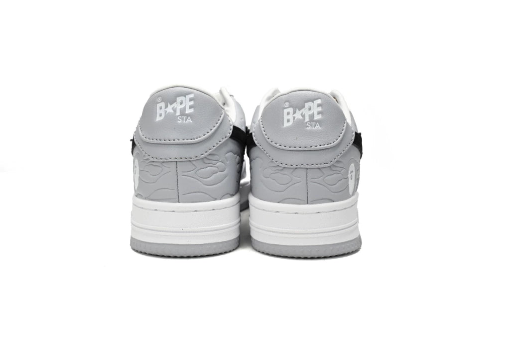 A Bathing Ape Bape Sta Low White Grey Black