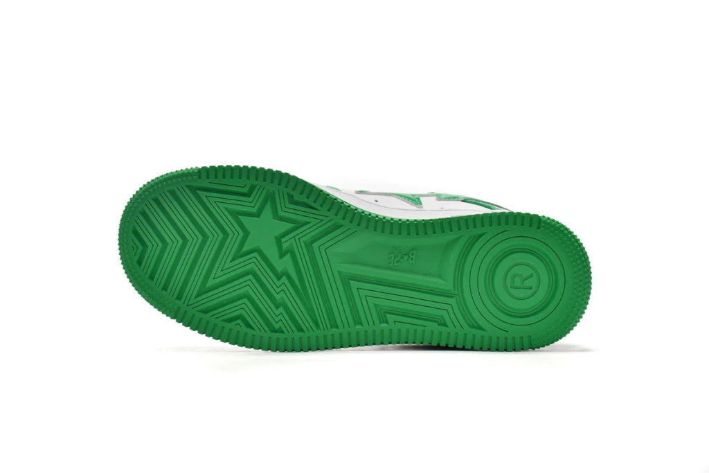Apresentando o A Bathing Ape Bape Sta Low White Green