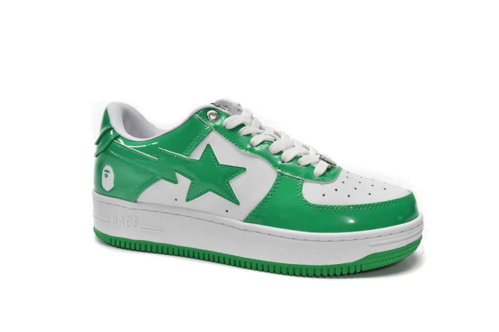 Apresentando o A Bathing Ape Bape Sta Low White Green