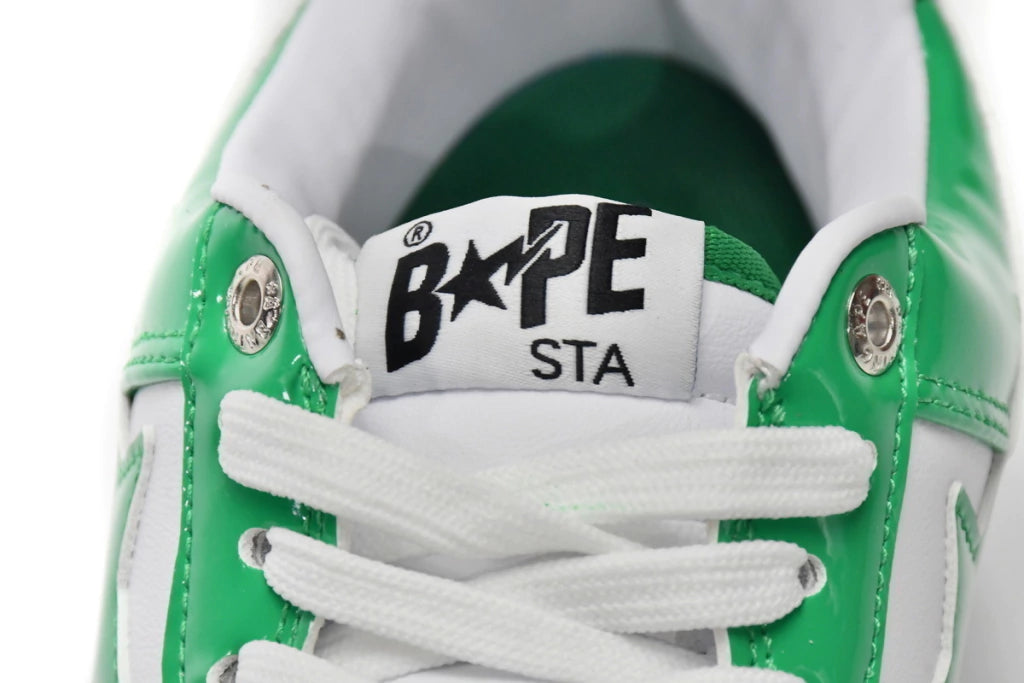 Apresentando o A Bathing Ape Bape Sta Low White Green