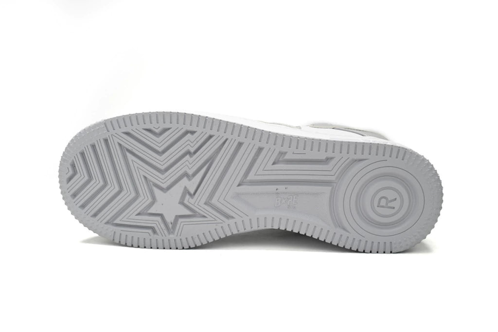 A Bathing Ape Bape Sta Low White Grey Rao Noodles