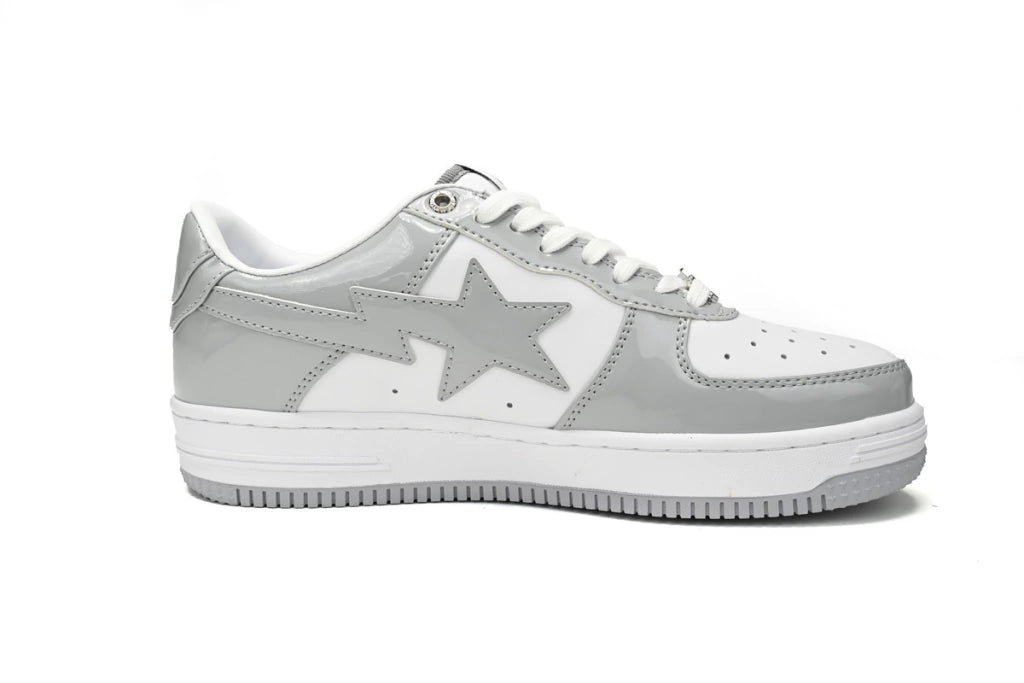 A Bathing Ape Bape Sta Low White Grey Rao Noodles