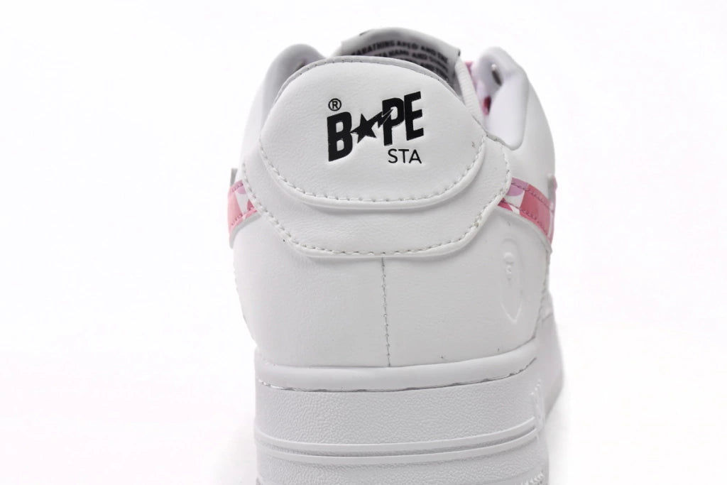 A Bathing Ape Bape Sta Low White Red Camouflage