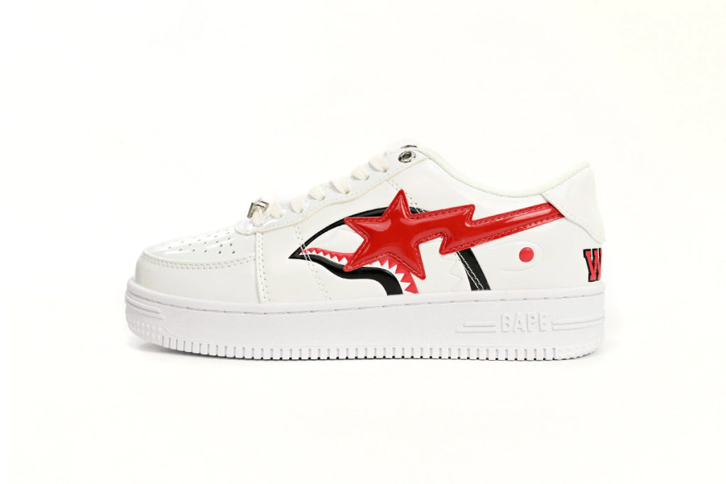 A Bathing Ape Bape Sta Low White Shark