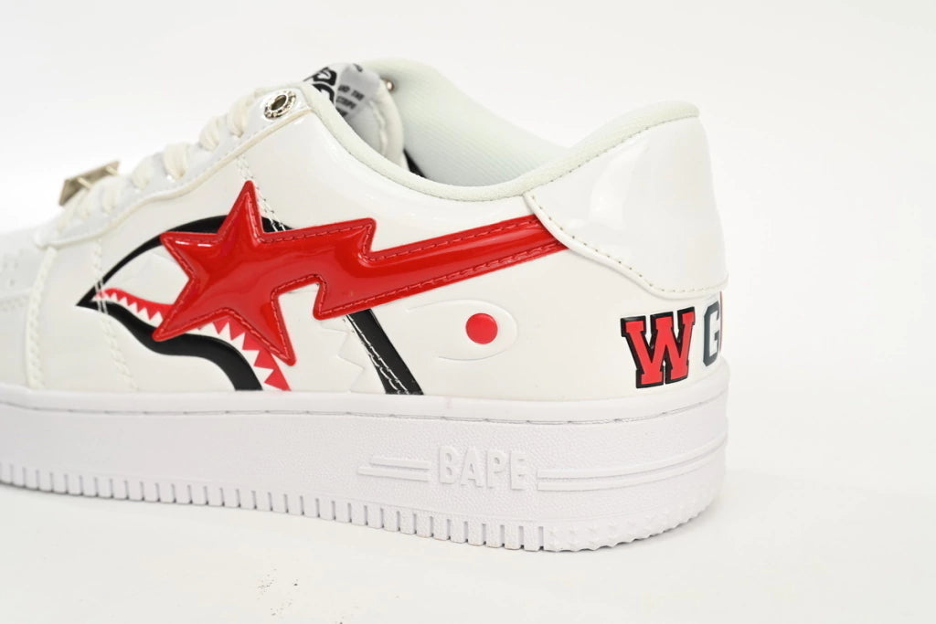 A Bathing Ape Bape Sta Low White Shark