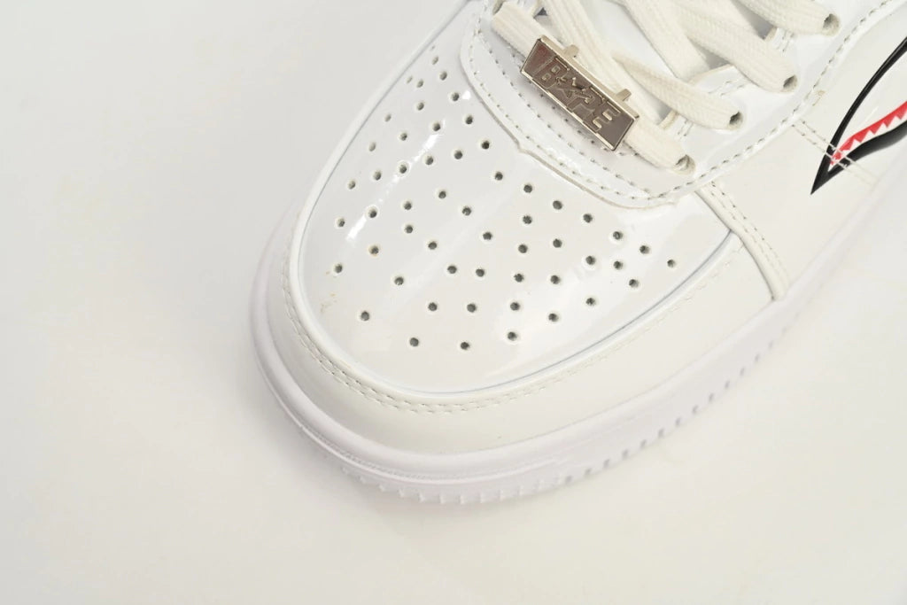 A Bathing Ape Bape Sta Low White Shark