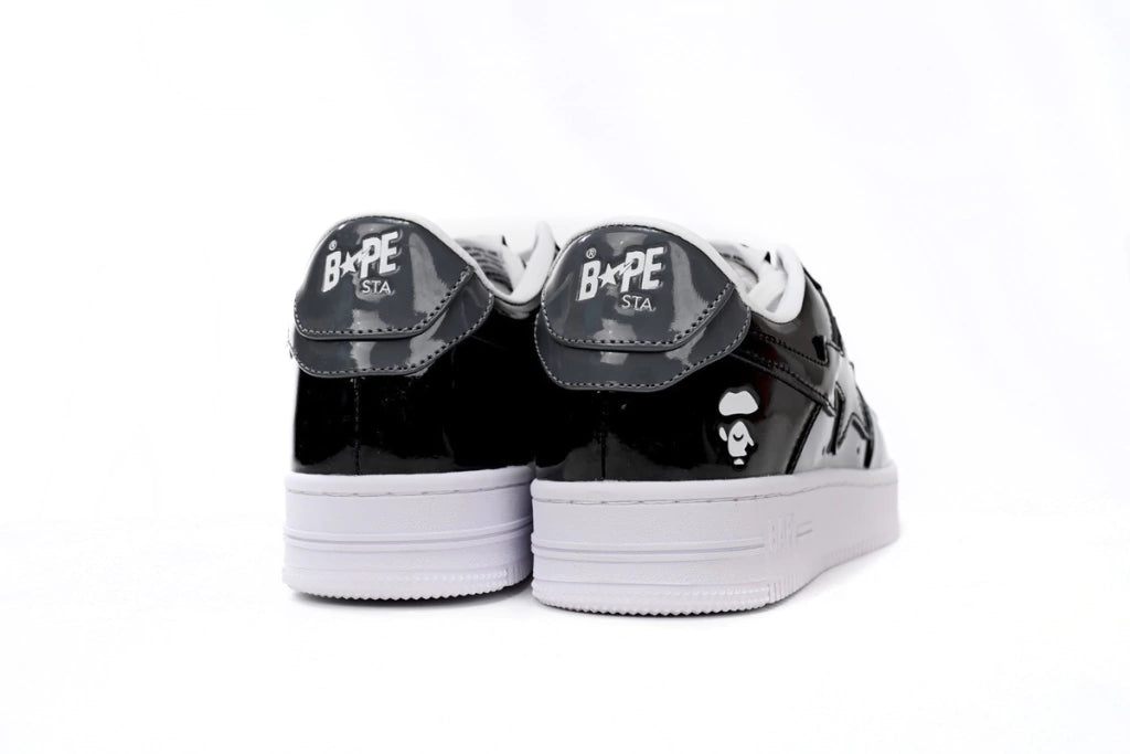 A Bathing Ape Bape Sta Low Black Grey Baolan
