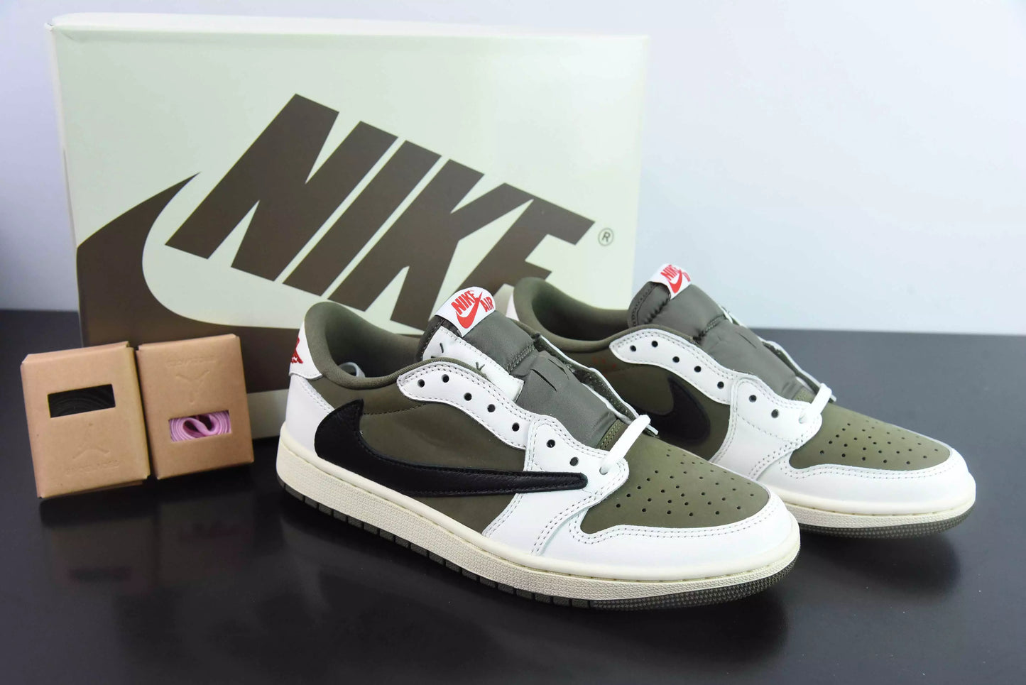 Jordan 1 Low OG x Travis Scott Olive