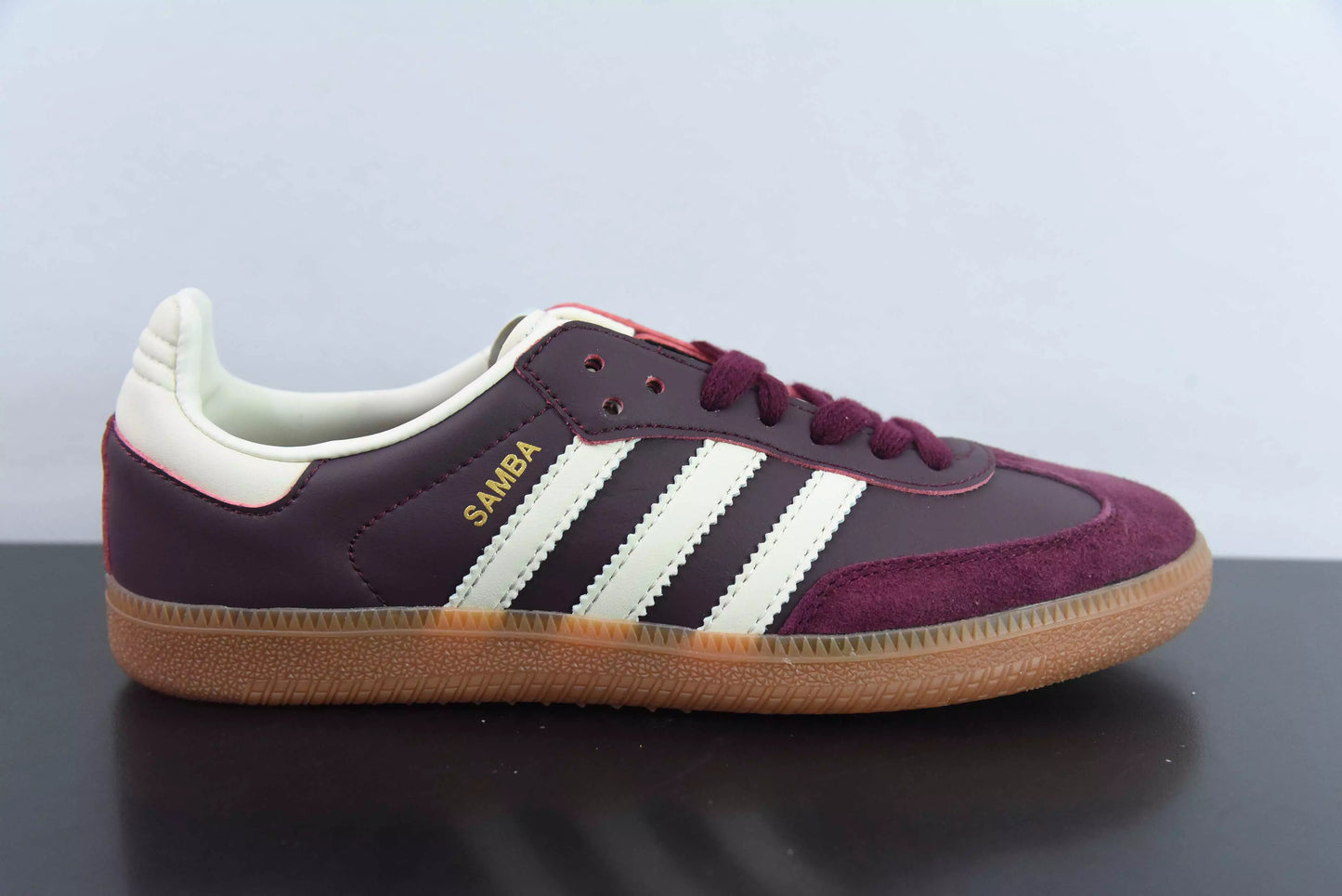 Samba OG Maroon Gold Metalic