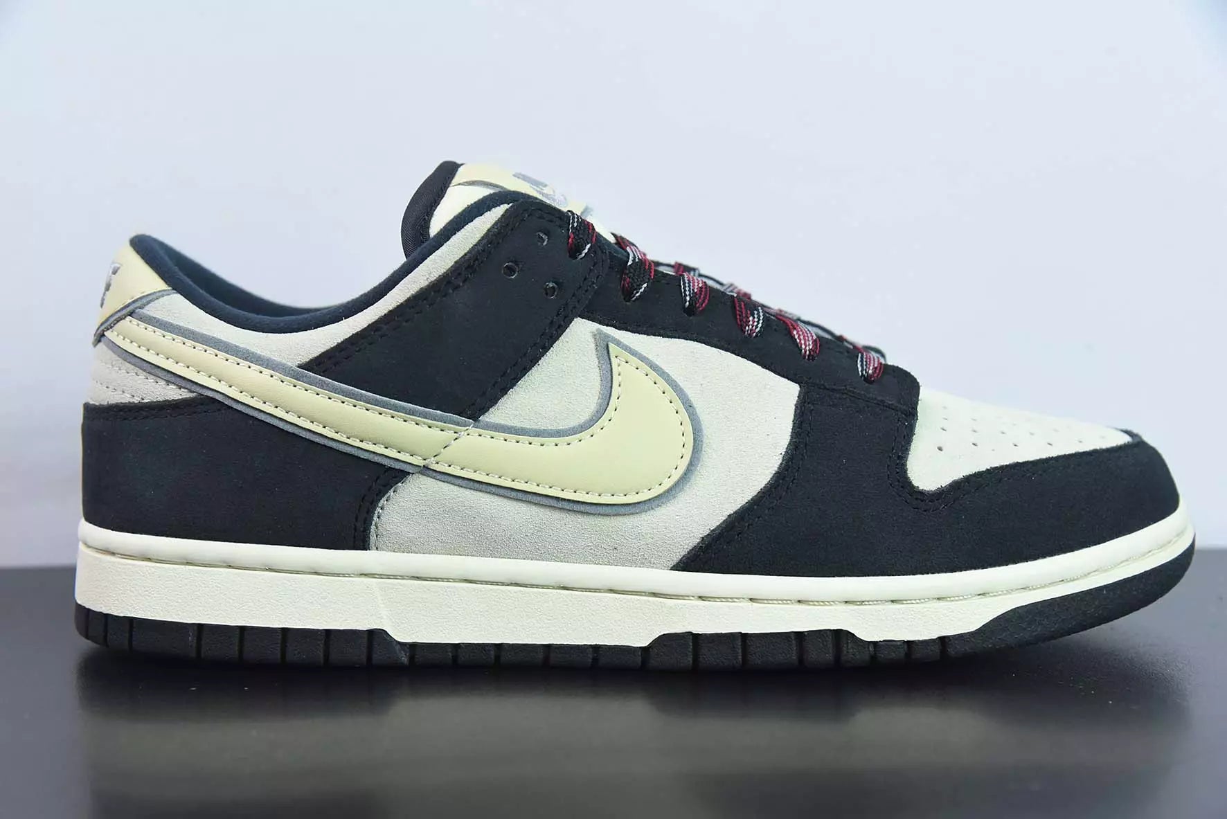 Nike Dunk Low LX Black Suede Team Gold