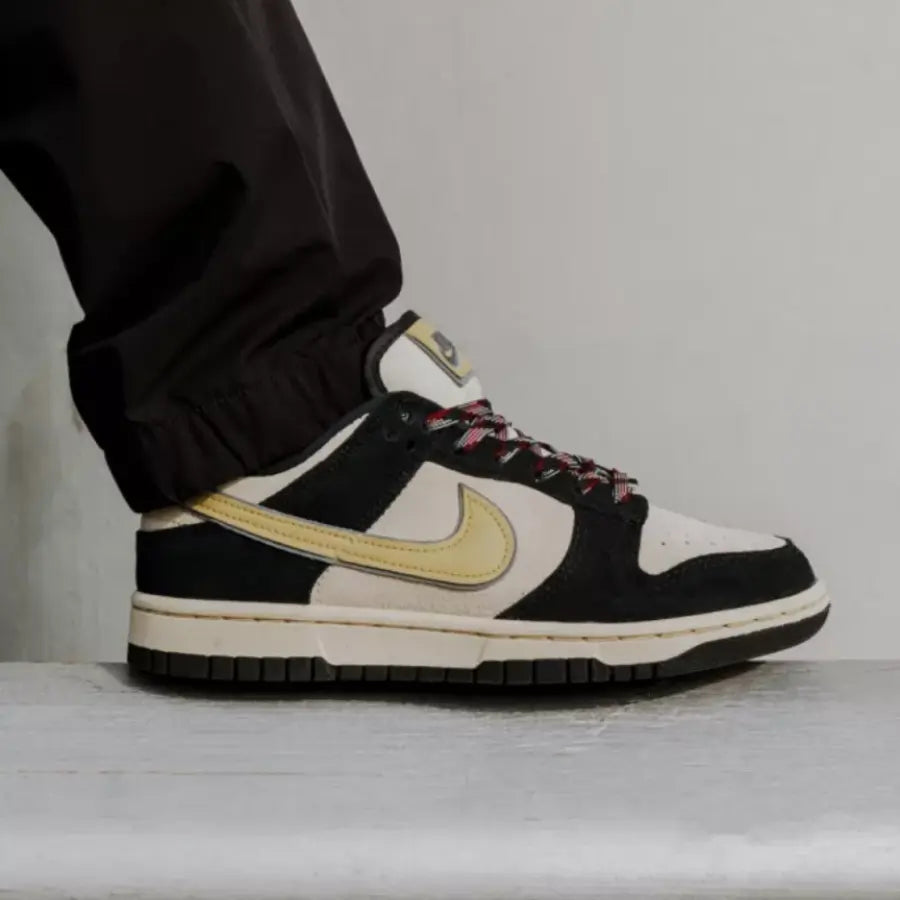 Nike Dunk Low LX Black Suede Team Gold