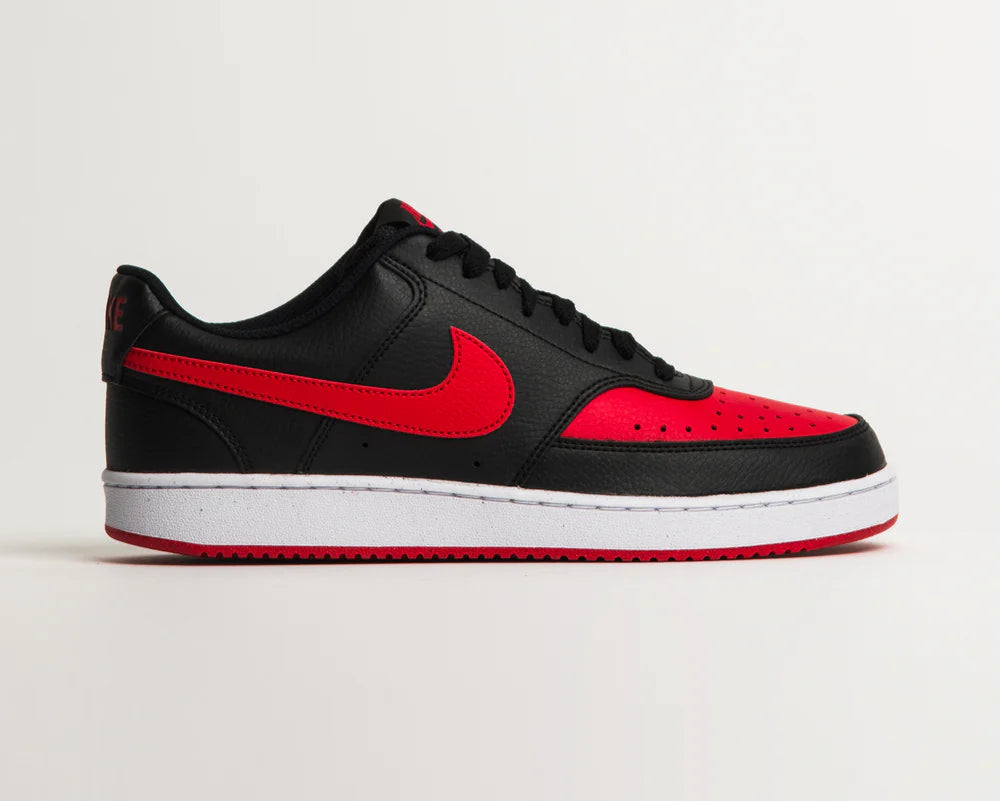 Court Vision Low Black White University Red