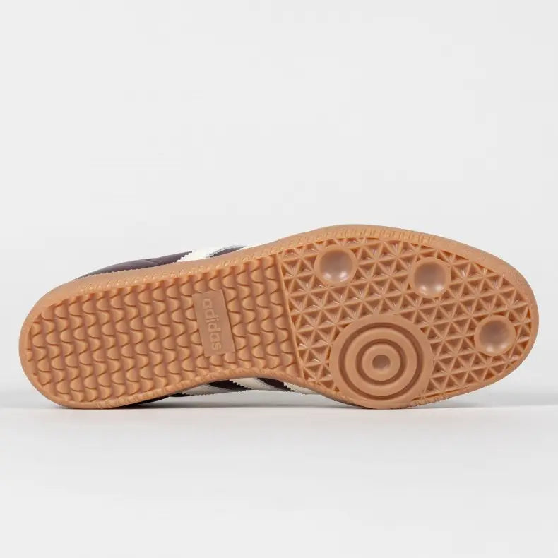 Tênis Adidas Samba Maroon Gold Metallic Parte do Solado