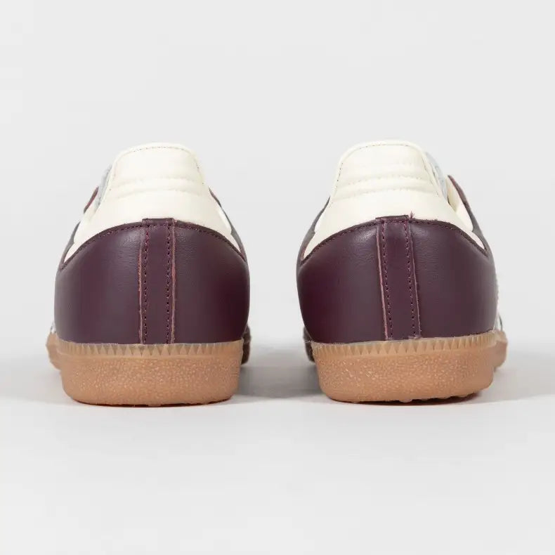 Tênis Adidas Samba Maroon Gold Metallic Parte Traseira