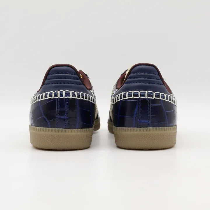 Tênis Azul Marinho Adidas Samba Wales Bonner Collegiate Navy Wonder Parte Traseira