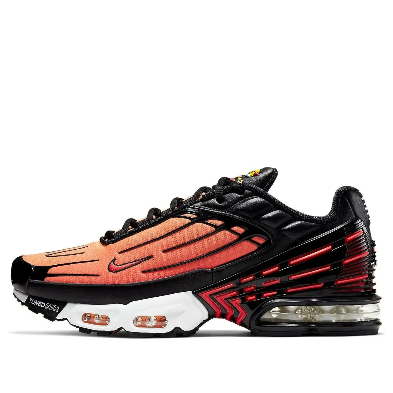 Air Max Plus 3 Tiger Orange Black Parte Lateral Esquerda 
