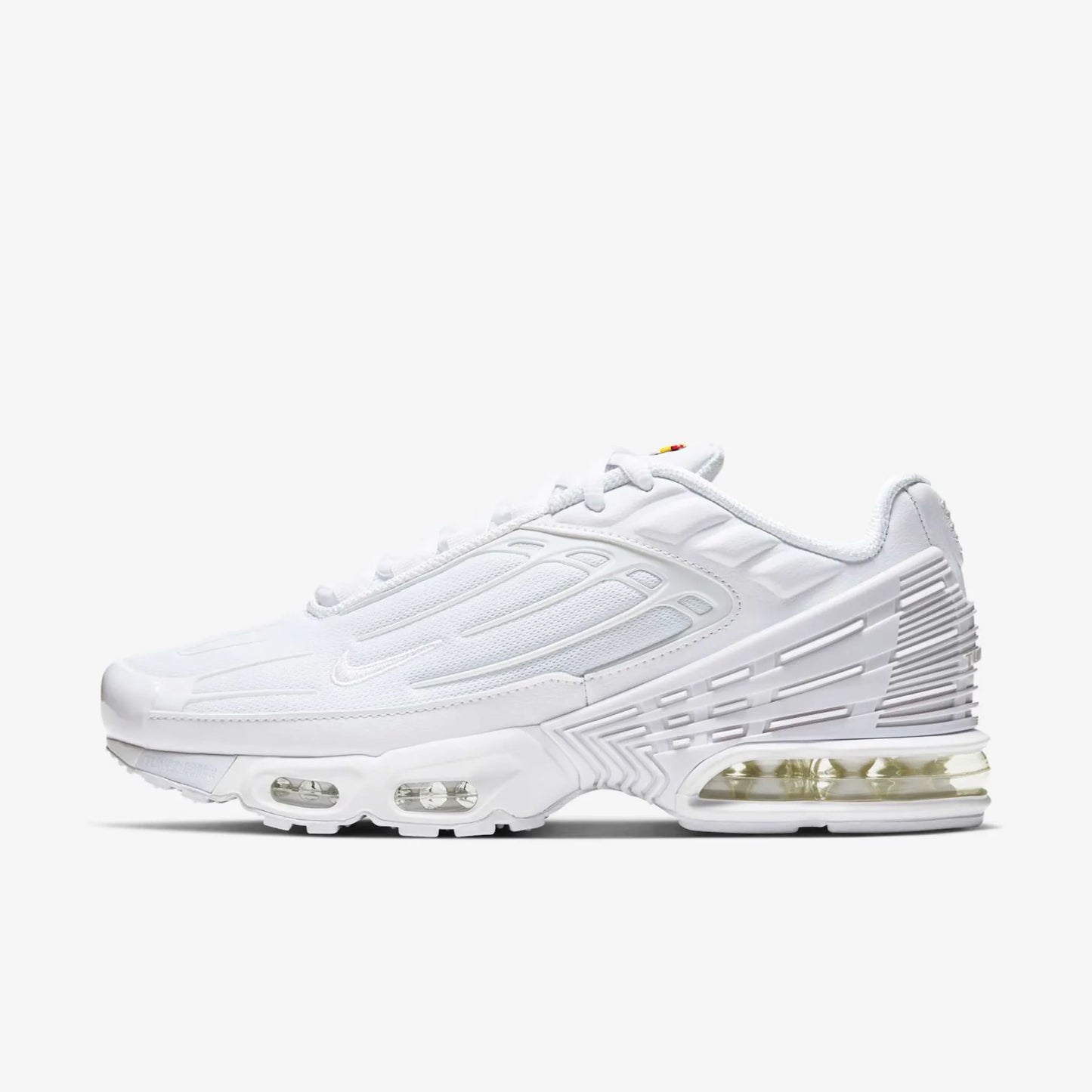 Air Max Plus 3 Triple White Parte Lateral  Esquerda
