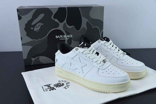 A Bathing Ape Bape Sta Low White Silver