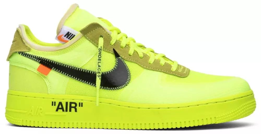 Tênis Verde Nike Air Force 1 Low Off-White Volt Capa do Produto