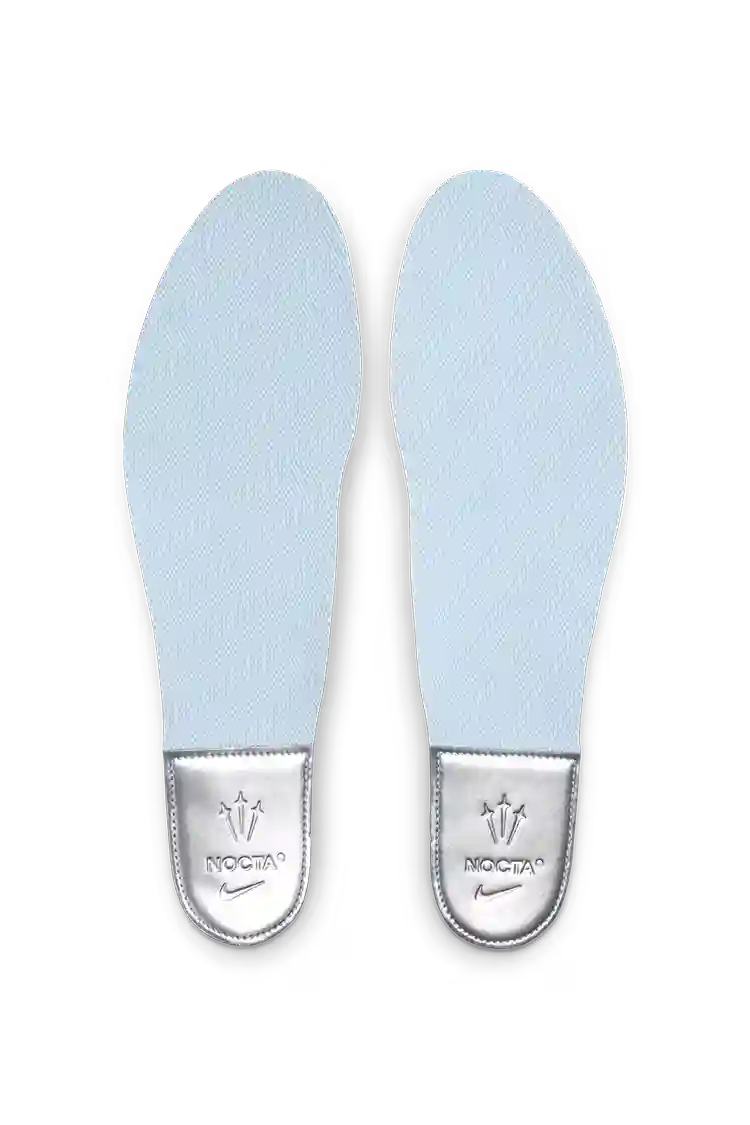 Nike x Nocta Hot Step 2 Total Orange Palmilha Azul com Detalhes Cromados