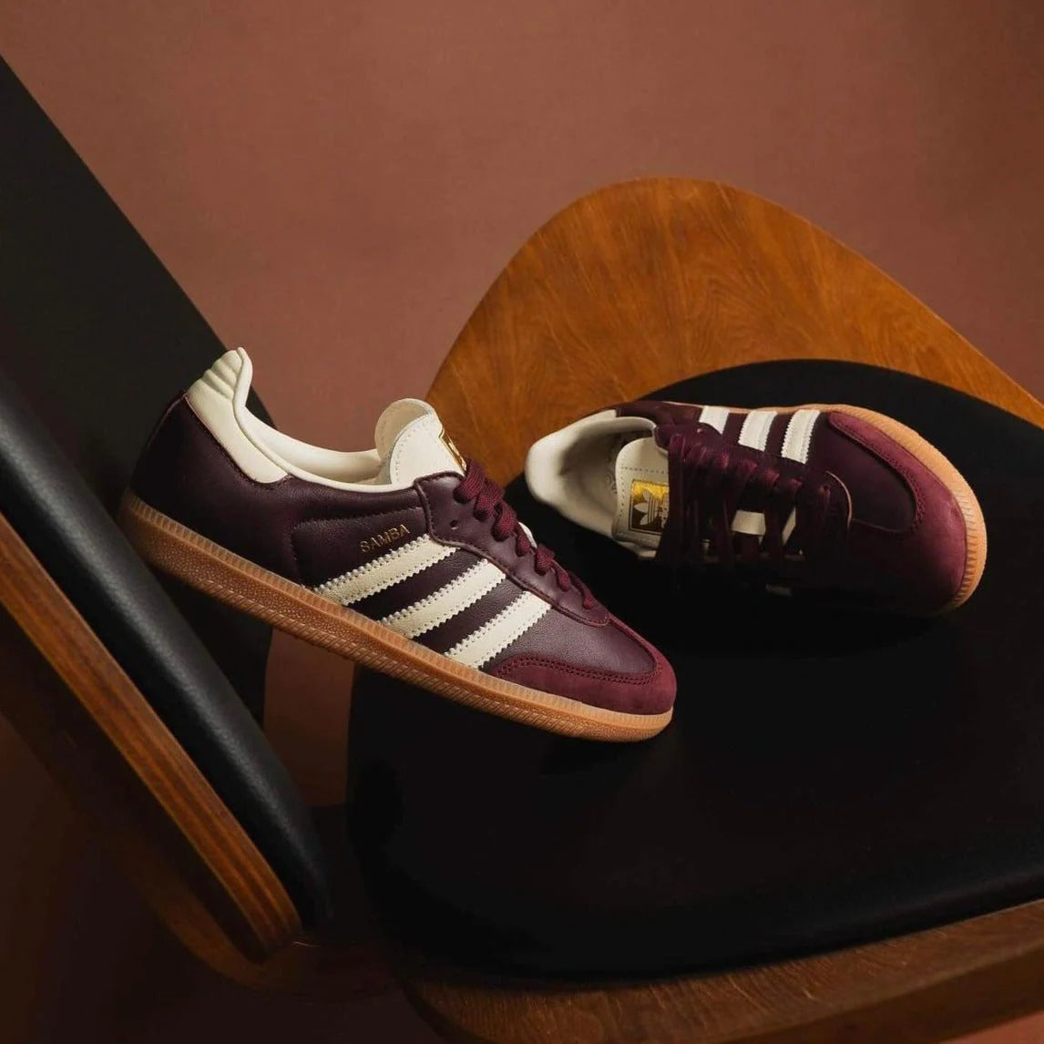 Samba OG Maroon Gold Metalic