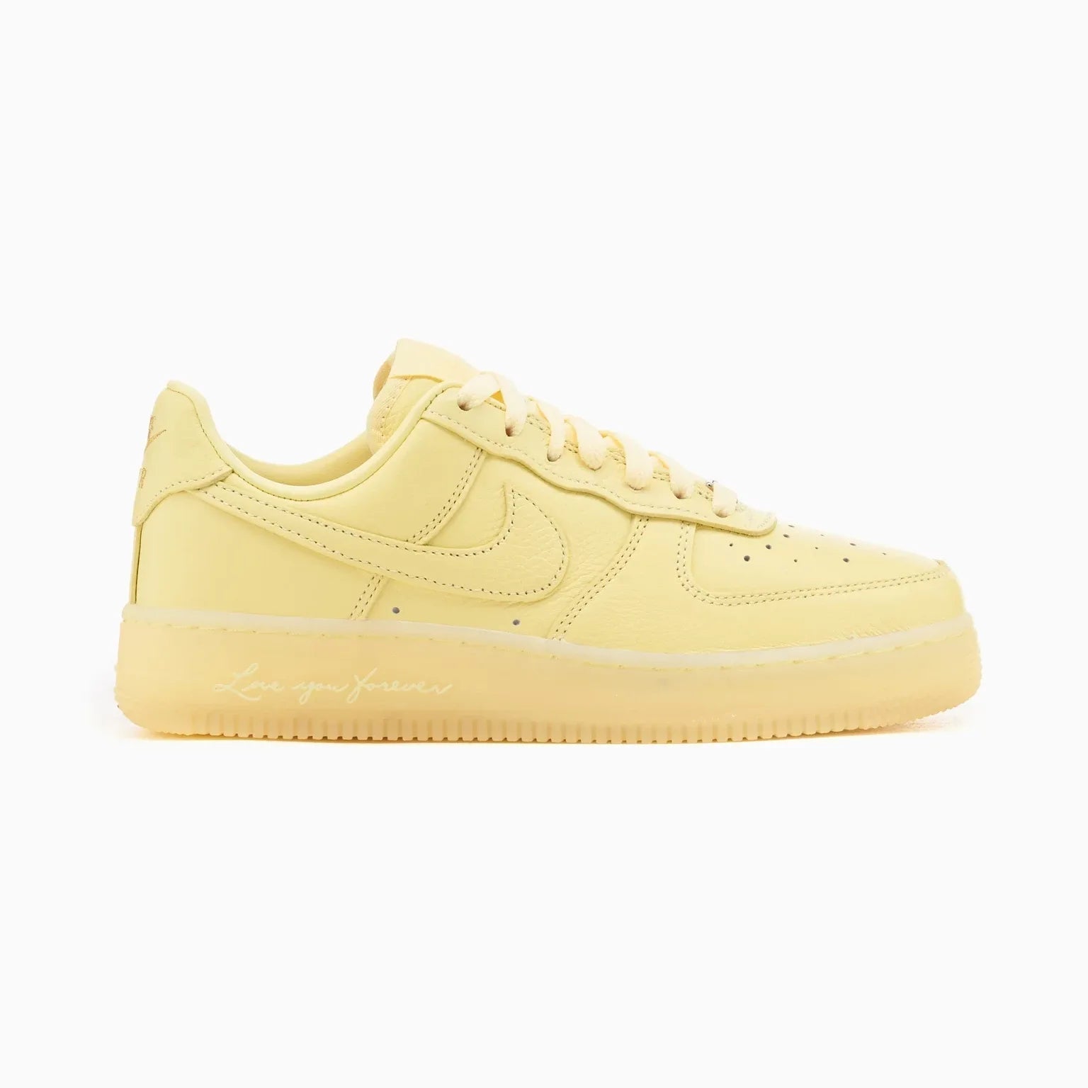 Tênis Amarelo Nike Air Force 1 Low x Drake Nocta Citron Tint Parte Lateral Direita