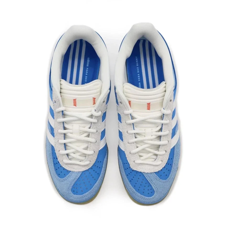 Tênis Azul Adidas Gazelle Indoor x Bad Bunny San Juan Par Visto por Cima