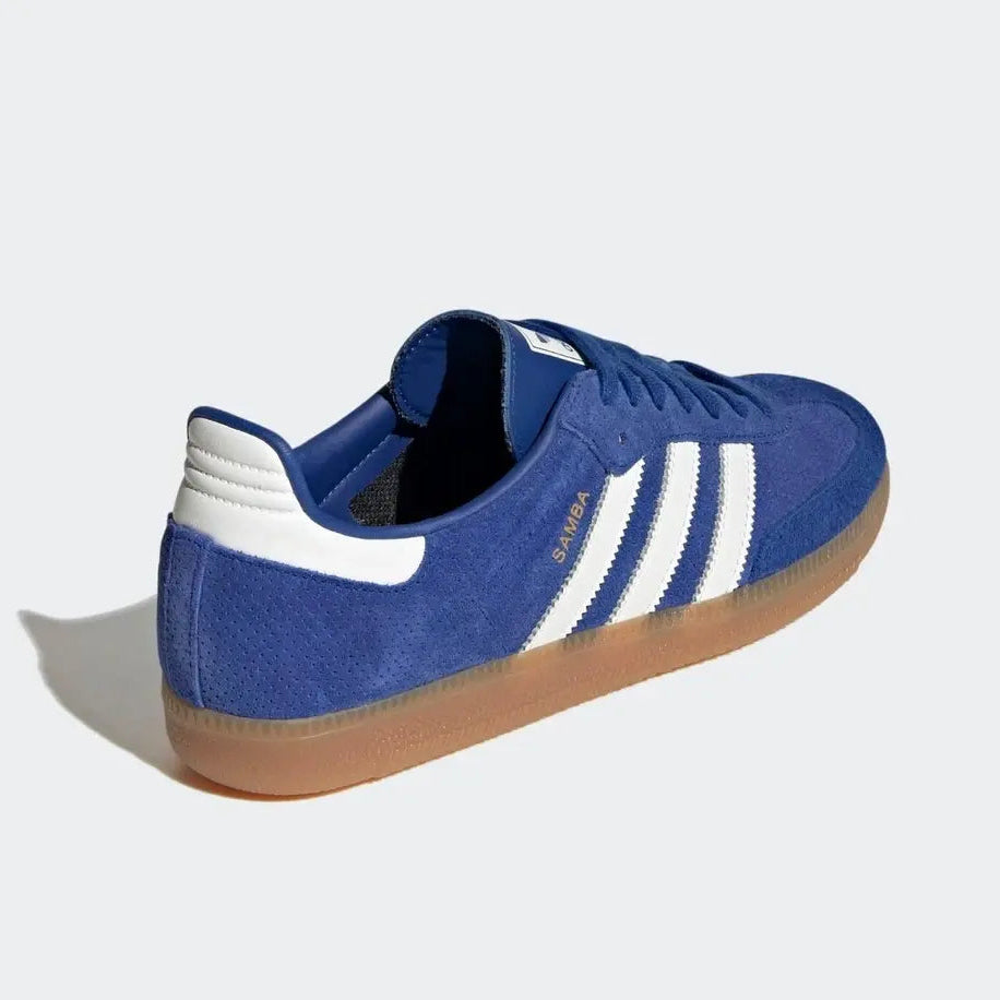 Tênis Azul Adidas Samba OG Royal Blue Gum Parte Traseira
