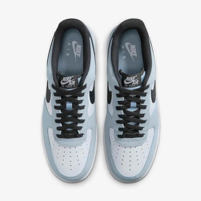 Tênis NIke Azul Camurca Air Force 1 Low Armoury Blue Par Visto Por Cima