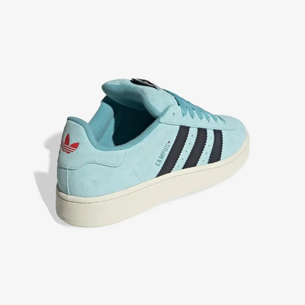 Tênis Azul Dia dos Namorados Adidas Campus 00s Valentine Day Blue Parte Traseira Vista pela Lateral