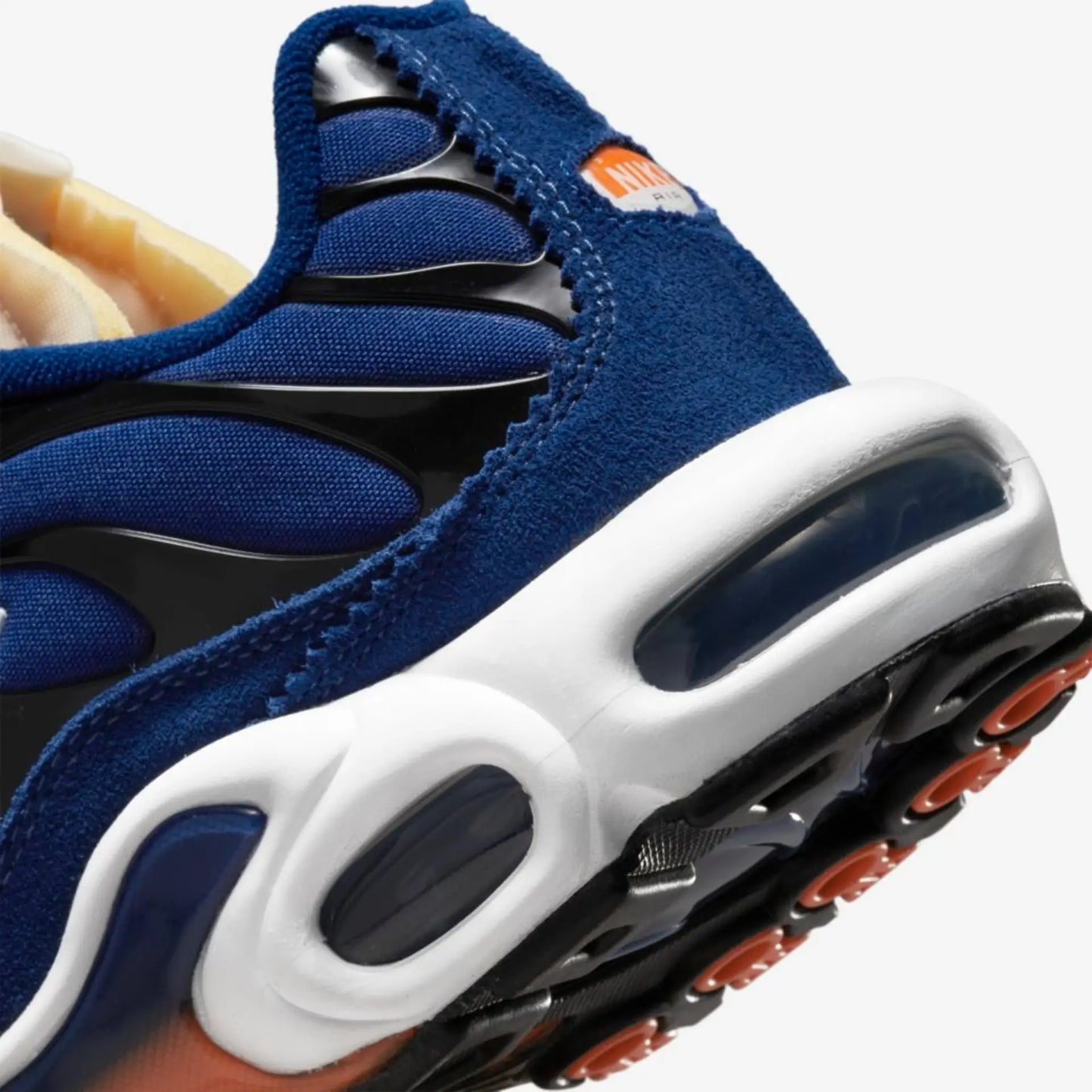 Tênis Azul Masculino Air Max TN Plus Running Club Parte Traseira em Detalhes