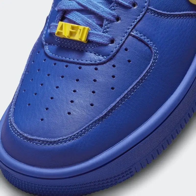 Nike Air Force 1 Low SP x Ambush Game Royal Parte Frontal do Cabedal de Couro