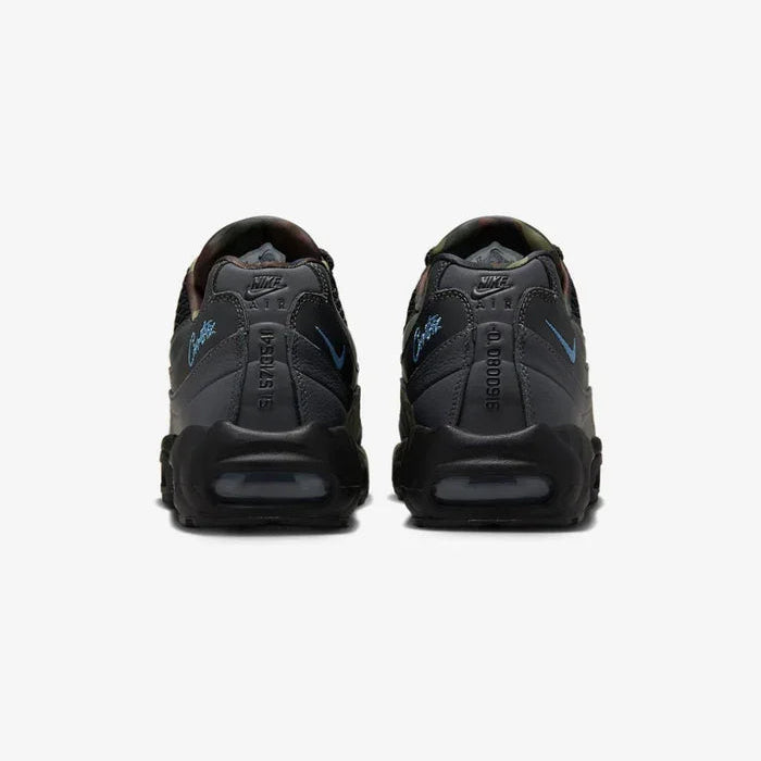 Tênis Preto com Azul Nike Air Max 95 Aegean Storm Parte Traseira 
