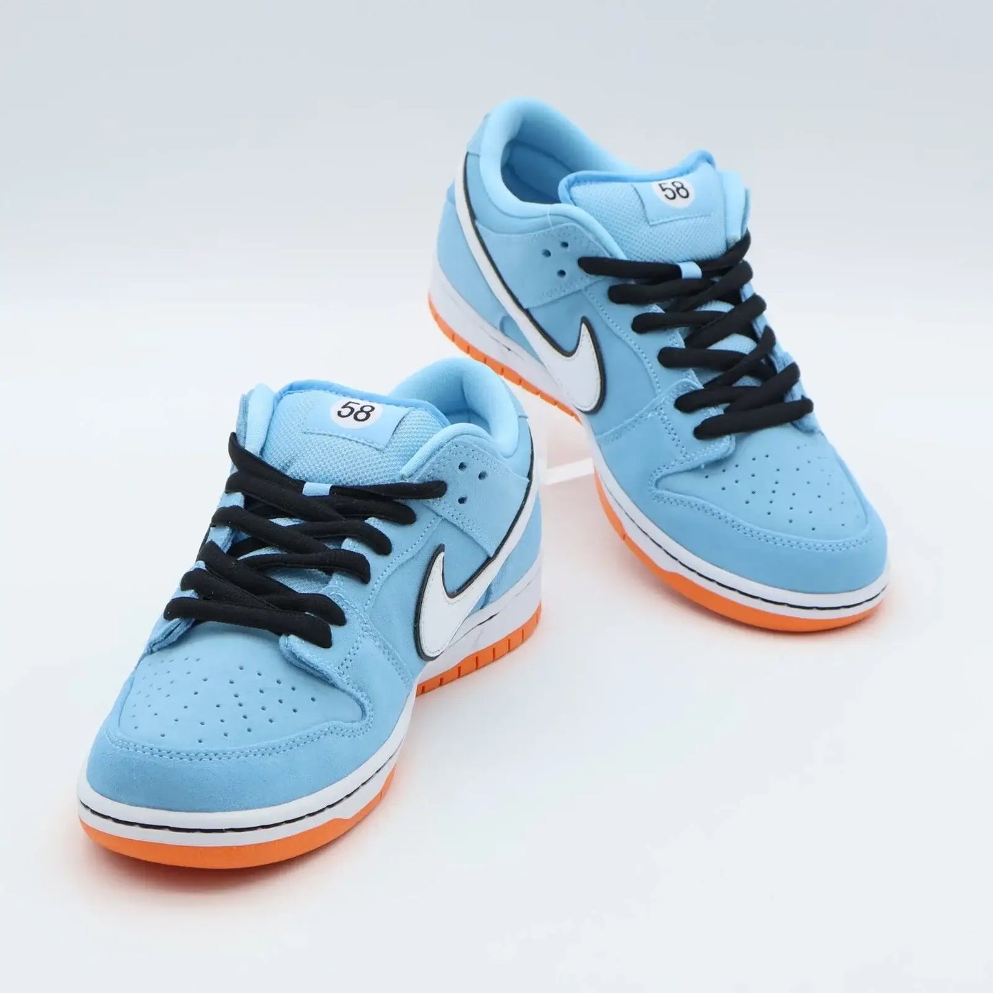 Tênis Azul Nike Dunk Low Club 58 Gulf Par Visto de Frente